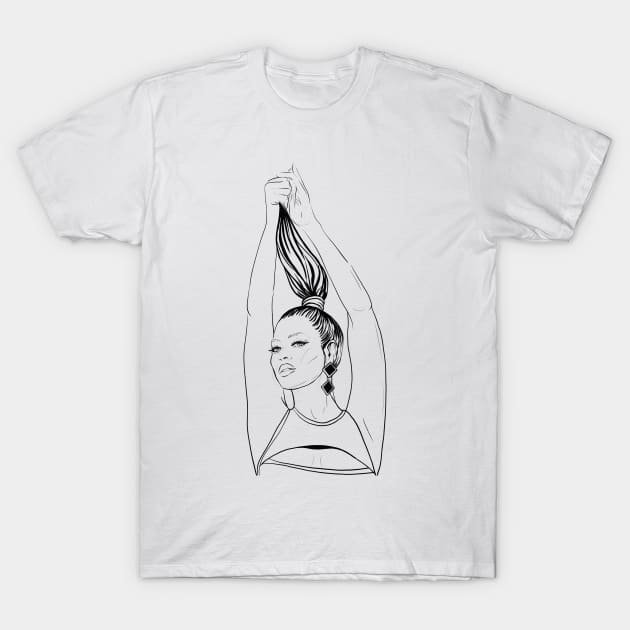 Girl T-Shirt by Svetlana Pelin